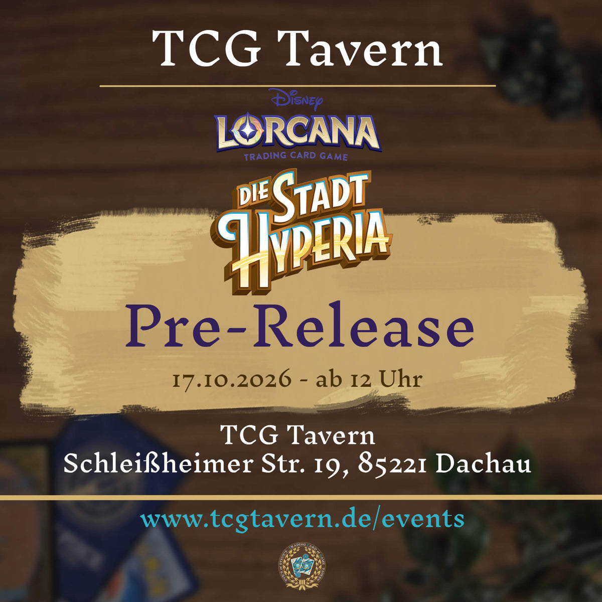 TCG Tavern Dachau Lorcana TCG "Die Stadt Hyperia" Prerelease 2026-10-17