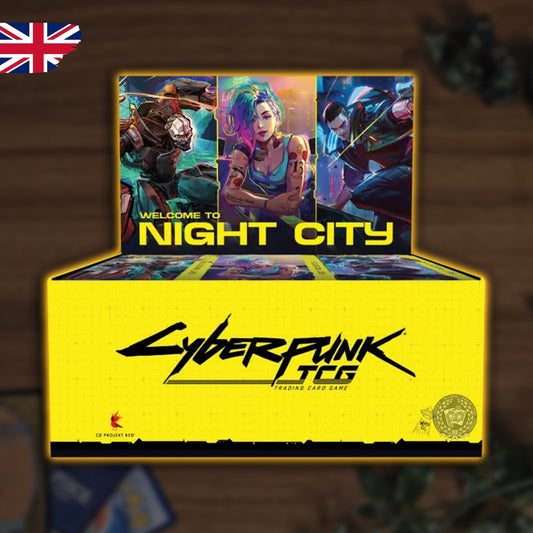 Cyberpunk TCG - Welcome to Night City Booster Display