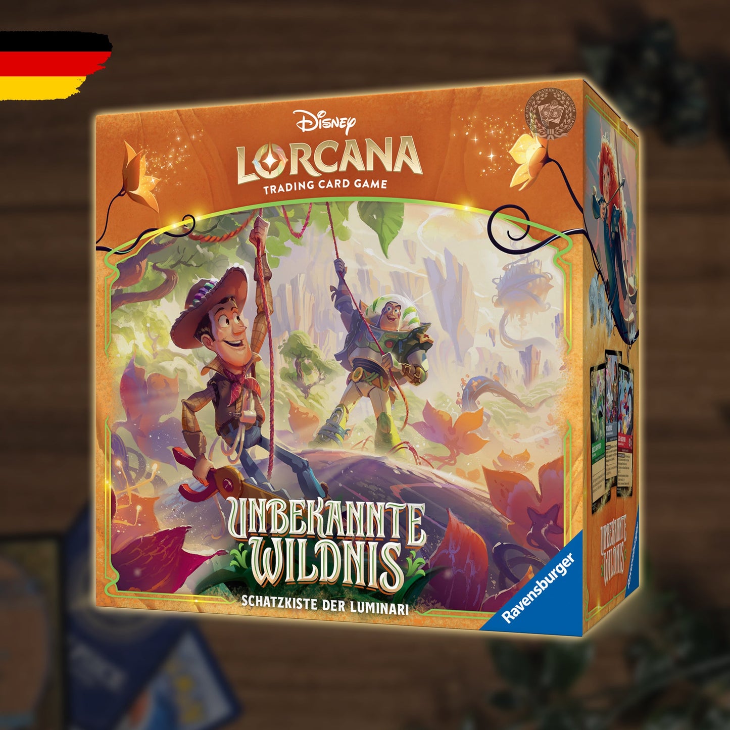 Disney Lorcana Set 12 Unbekannte Wildnis Schatzkiste der Luminari