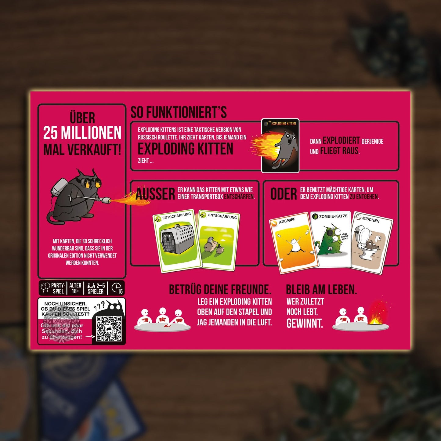 Exploding Kittens: NSFW Edition Inhalt