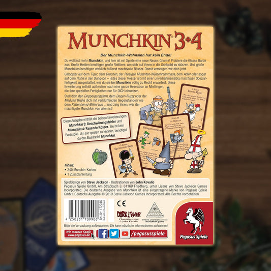Munchkin 3 plus 4 - Erweiterung Inhalt