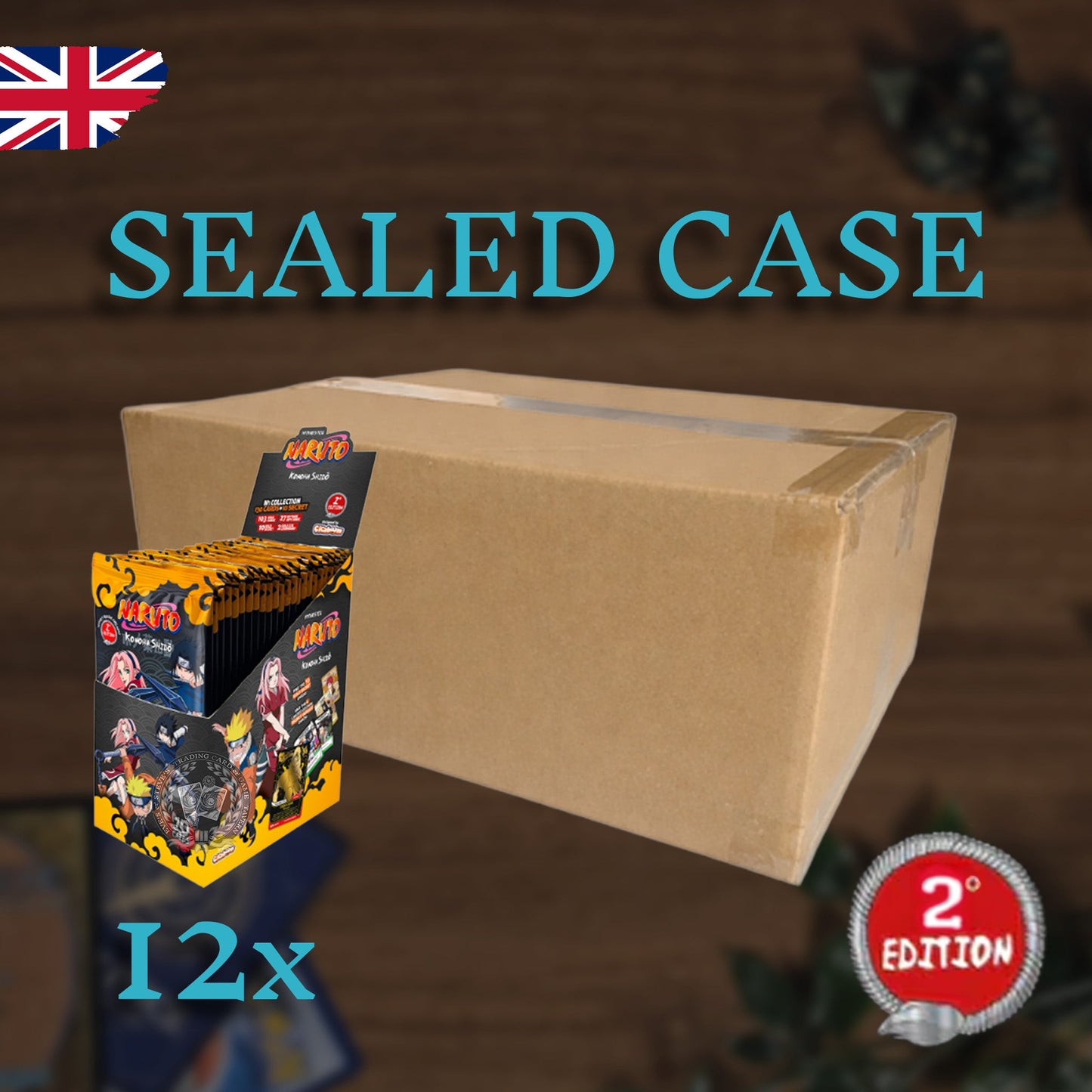 Naruto TCG - Konoha Shido First Set 12x Booster Display Sealed Case 2. Edition