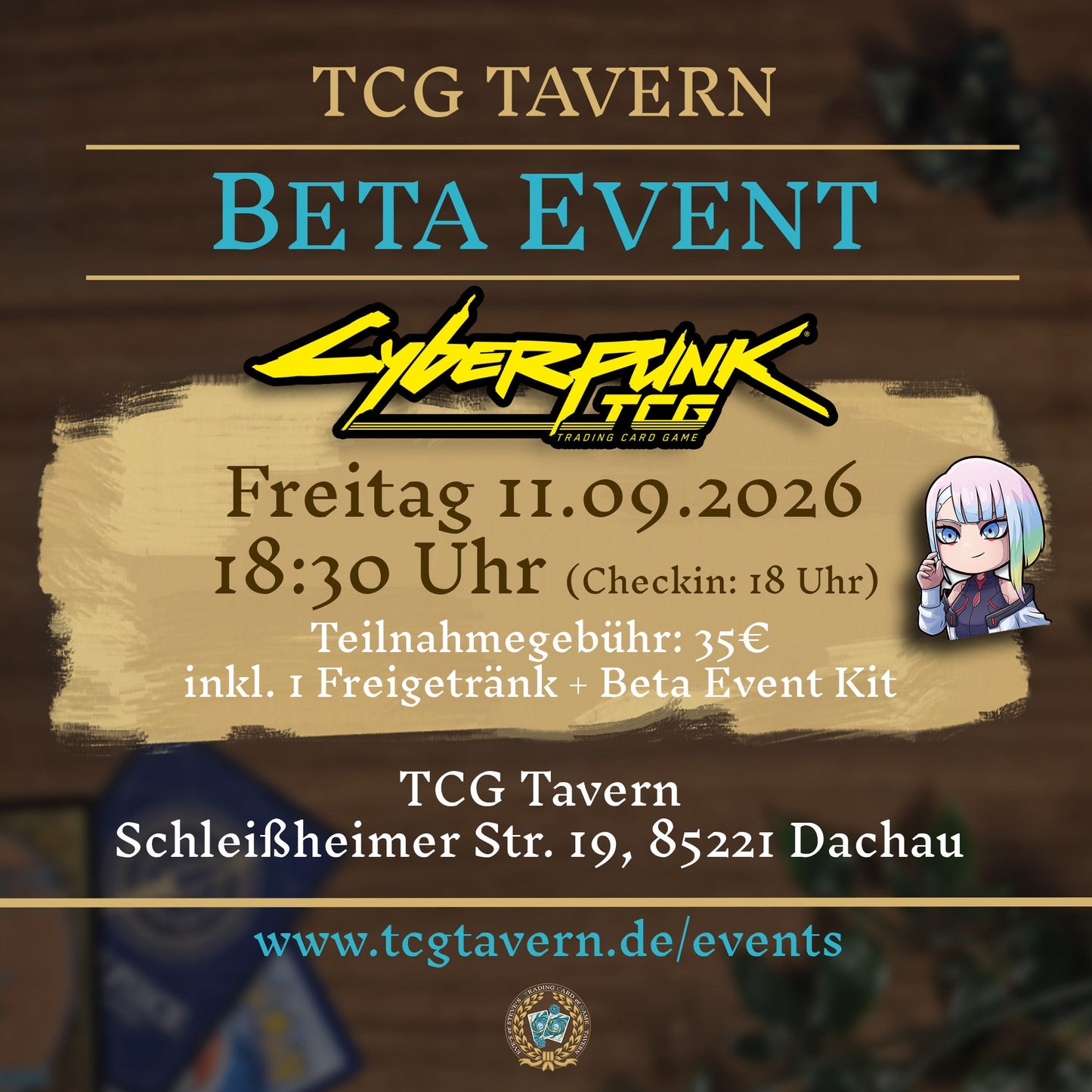 TCG Tavern Dachau Cyberpunk TCG Beta Event 2026-09-11
