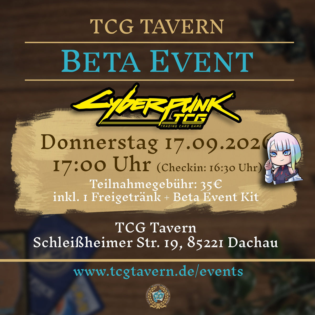 TCG Tavern Dachau Cyberpunk TCG Beta Event 2026-09-17