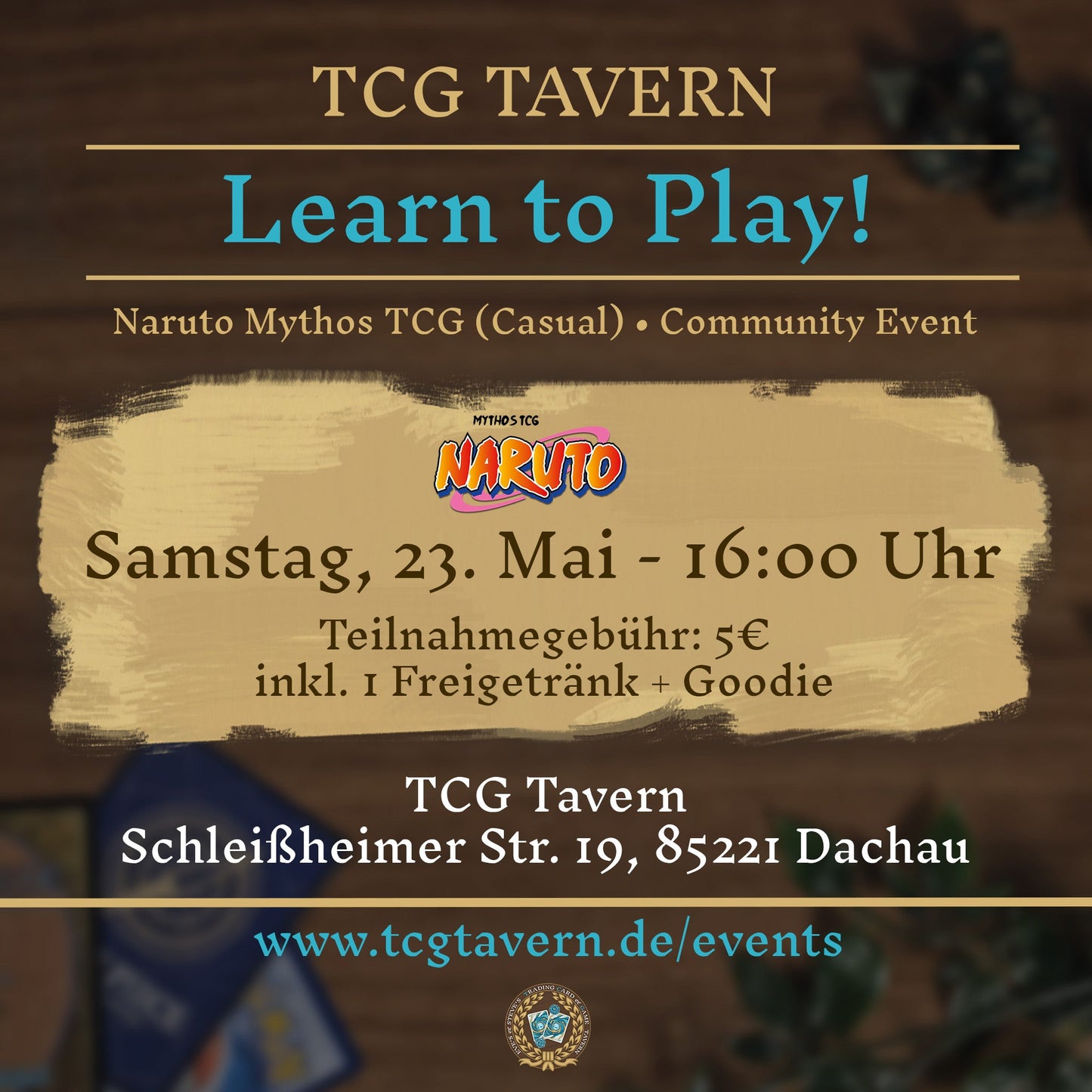 TCG Tavern Dachau Naruto Mythos TCG Learn to Play! 23.05.2026
