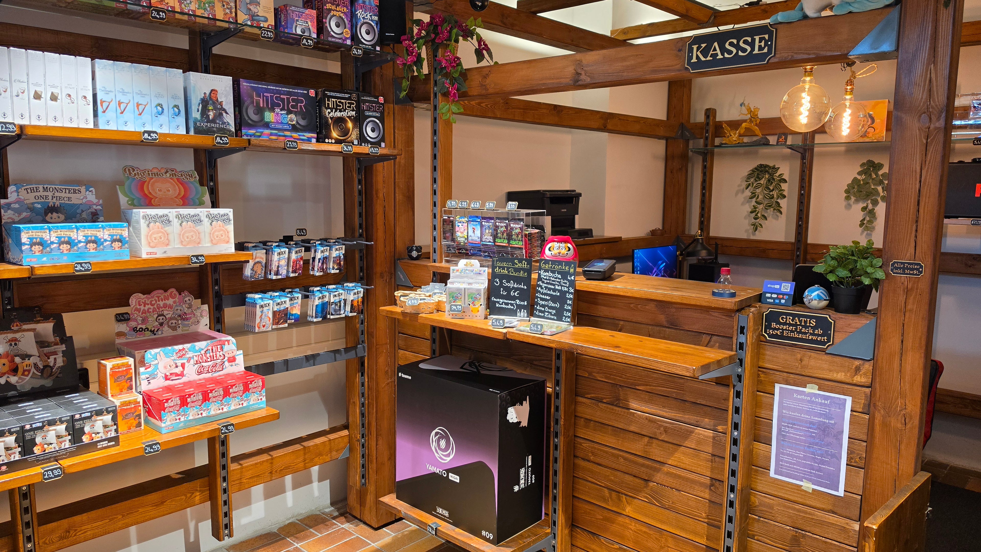 TCG Tavern Innenansicht - Kassenbereich