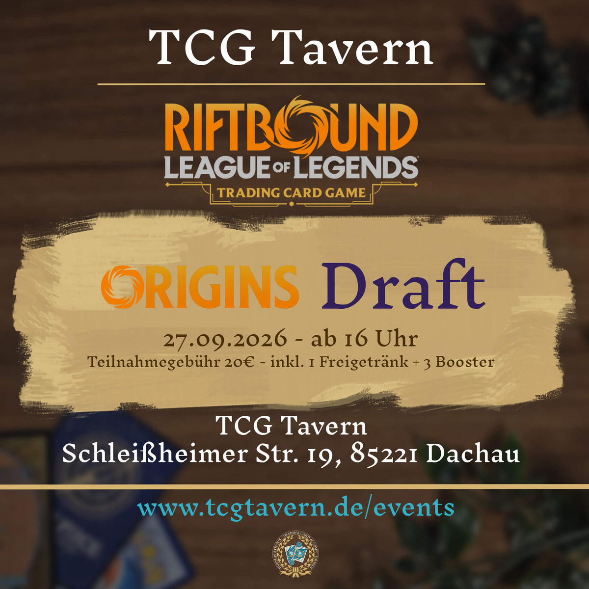 TCG Tavern Dachau Riftbound Origins Draft