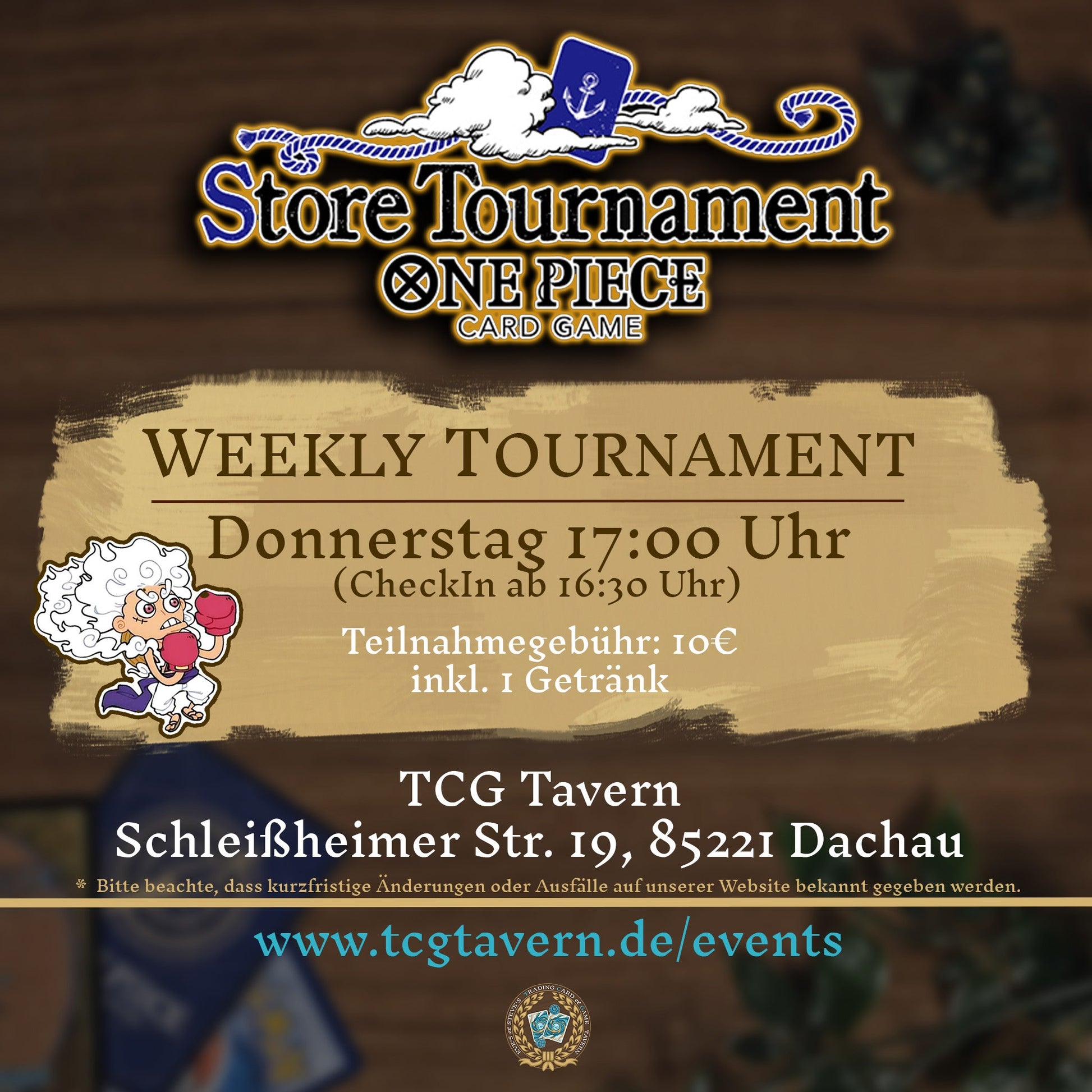 TCG Tavern Dachau One Piece Donnerstags Weekly Store Tournament