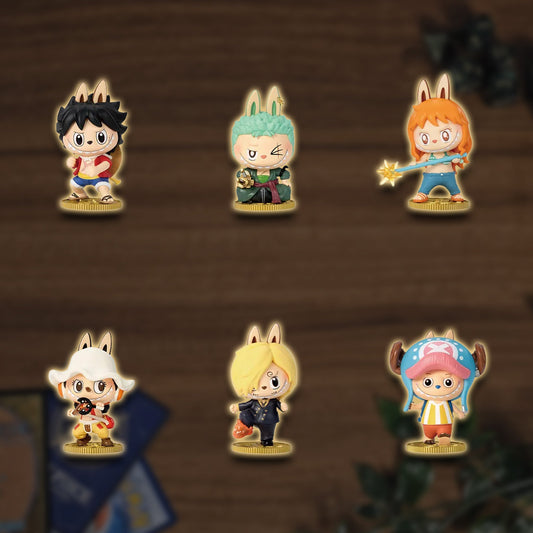 Labubu Popmart Blindbox - THE MONSTERS x One Piece Alle Figuren 1