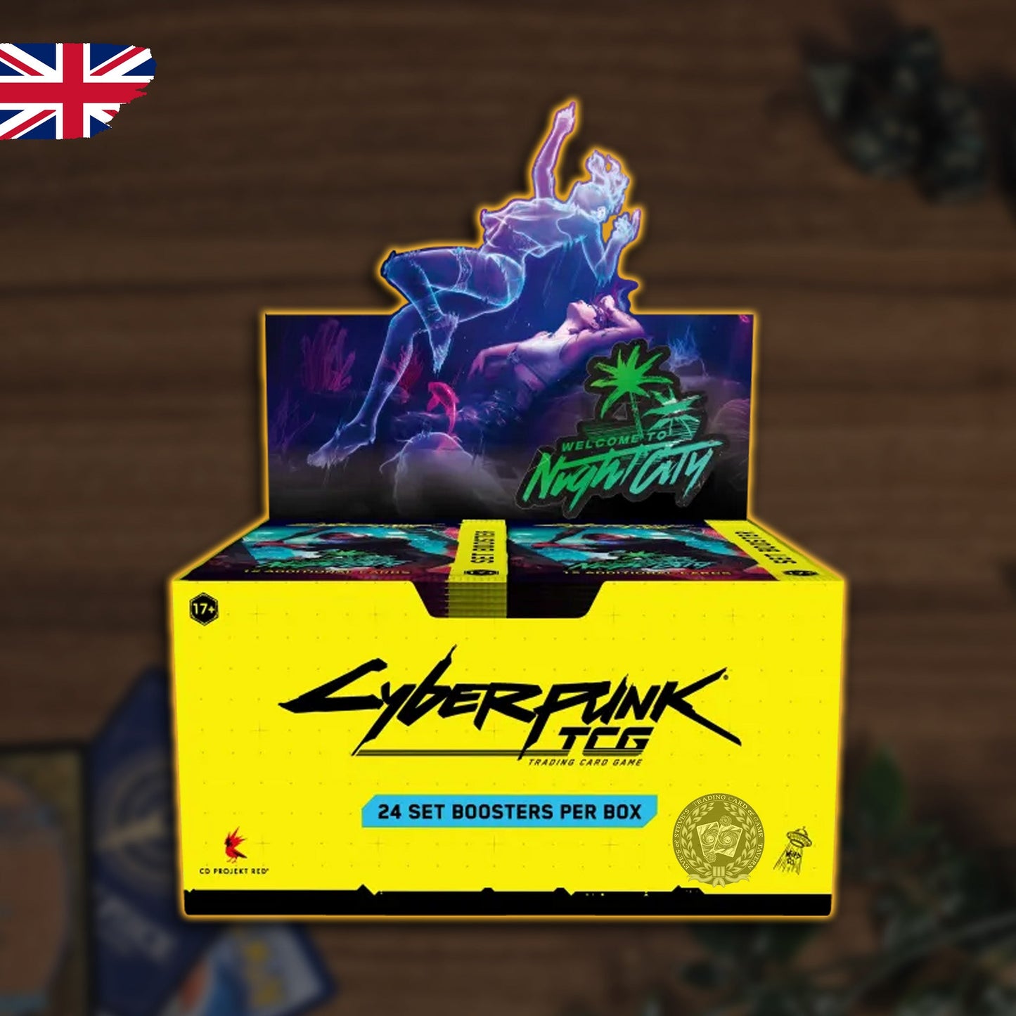 Cyberpunk TCG - Welcome to Night City Booster Display