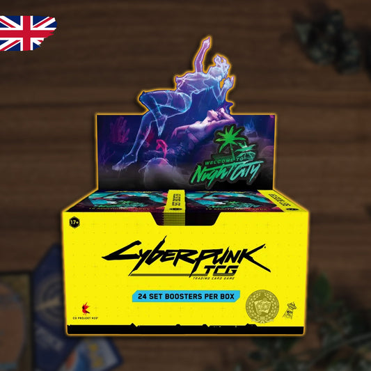 Cyberpunk TCG - Welcome to Night City Booster Display
