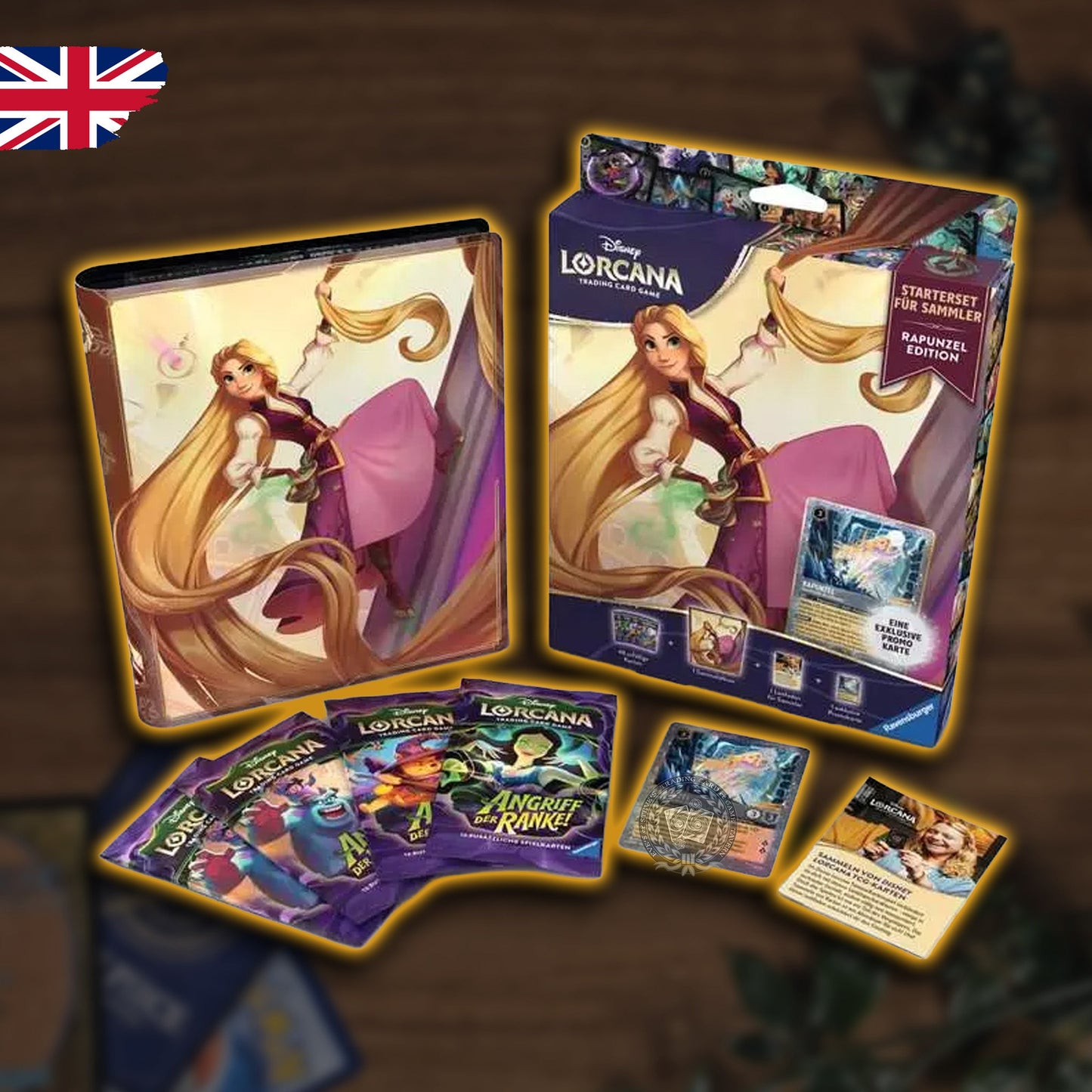 Disney Lorcana Starter Set für Sammler Rapunzel Edition Inhalt