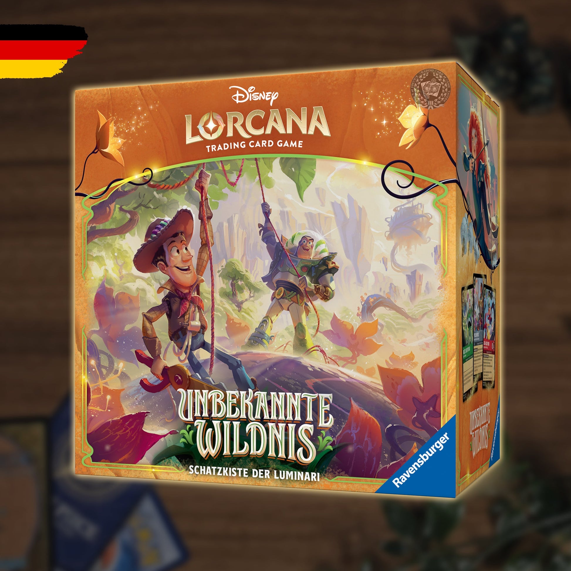 Disney Lorcana Set 12 Unbekannte Wildnis Schatzkiste der Luminari