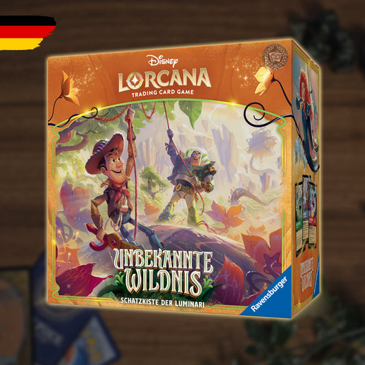 Disney Lorcana Set 12 Unbekannte Wildnis Schatzkiste der Luminari