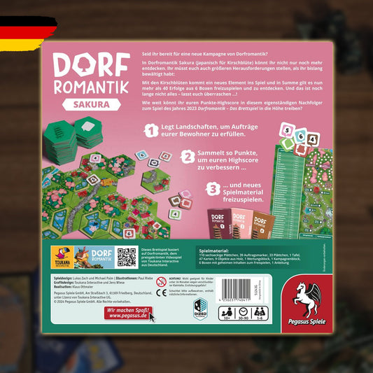 Dorfromantik Sakura - Das Brettspiel, Spielinhalt & Spielprinzip