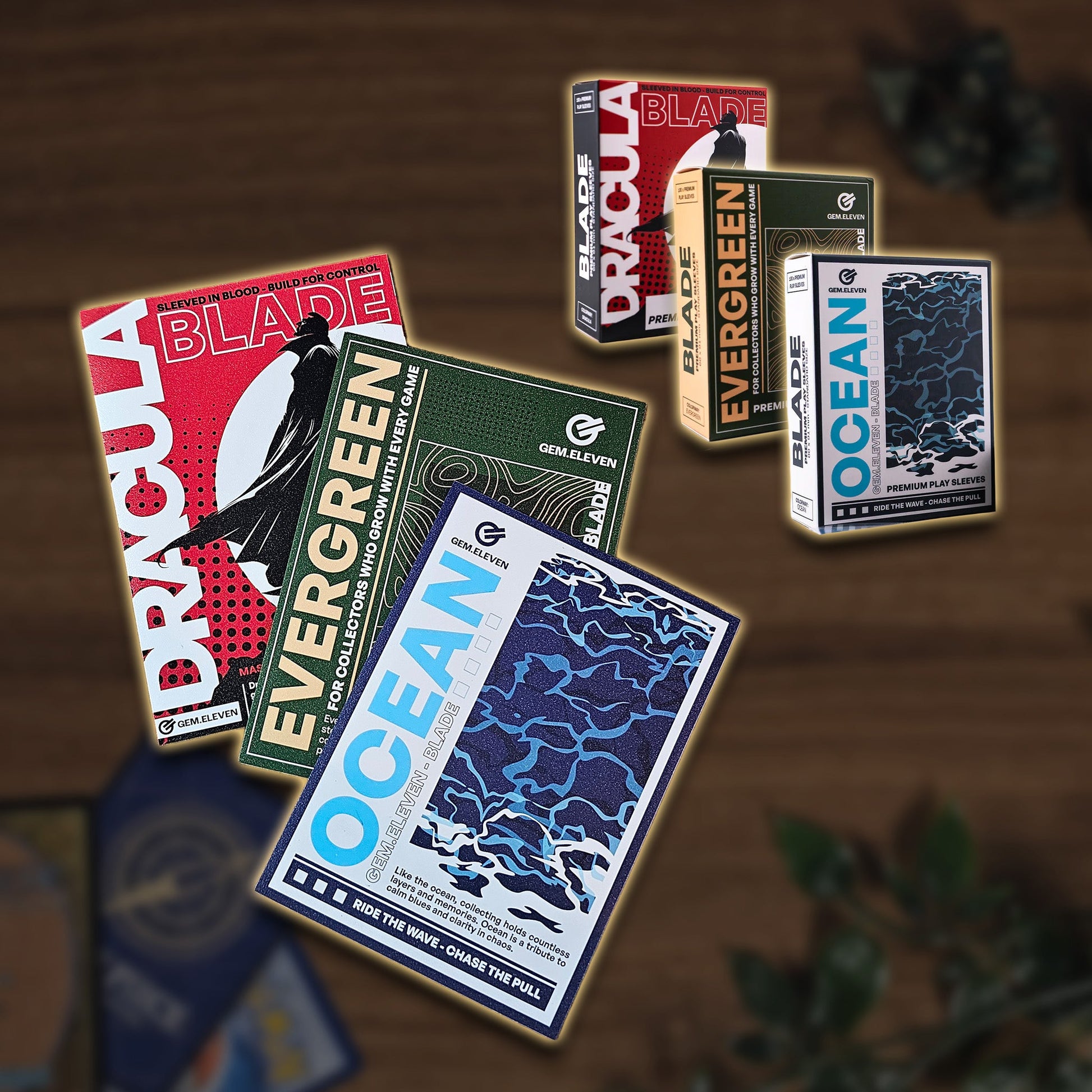 GEM.ELEVEN 100 Stück Play Sleeves - Art Sleeves - Kartenhüllen