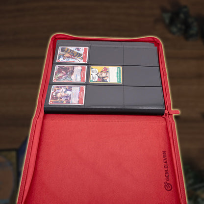GEM.ELEVEN Codex 9 Pocket Zip Binder für 360 Karten - Colorway Dracula Innenansicht