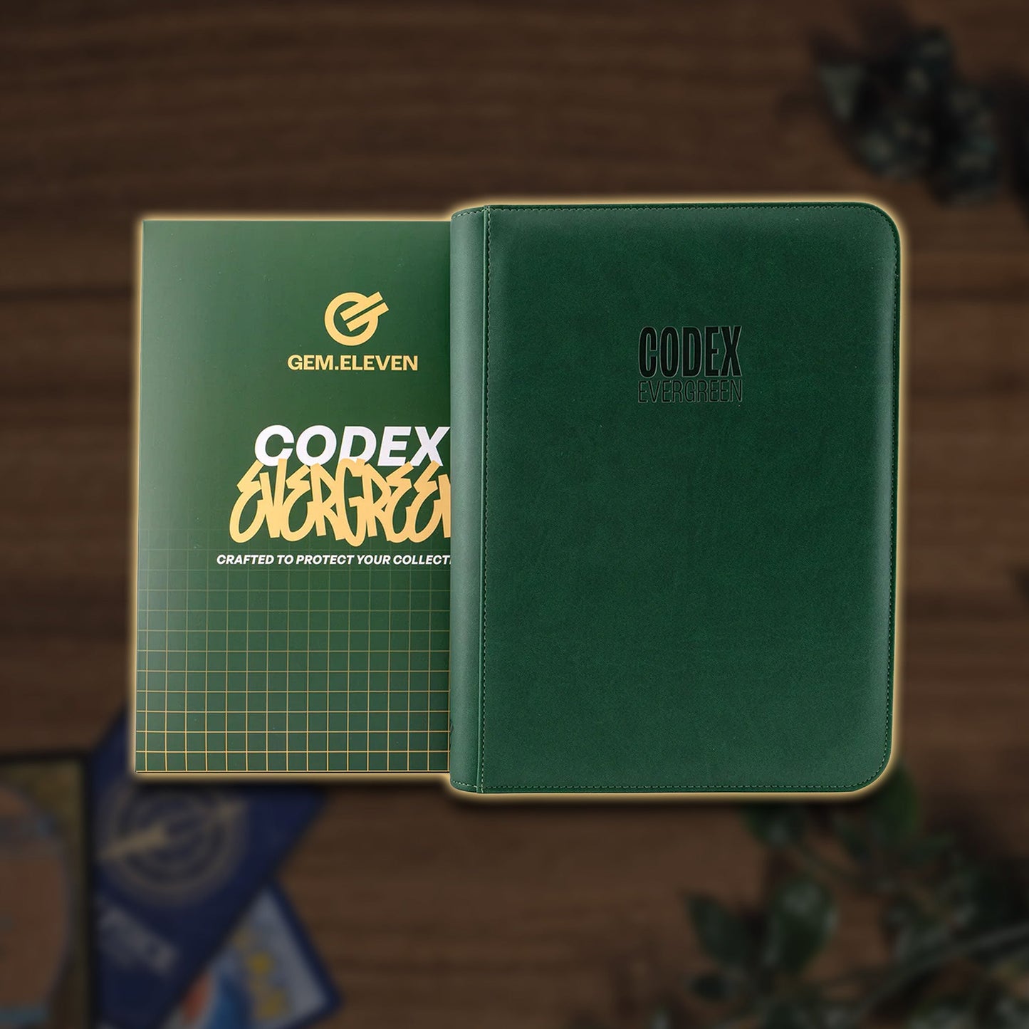 GEM.ELEVEN Codex 9 Pocket Zip Binder für 360 Karten - Colorway Evergreen