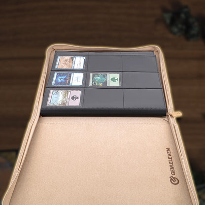 GEM.ELEVEN Codex 9 Pocket Zip Binder für 360 Karten - Colorway Evergreen Innenansicht