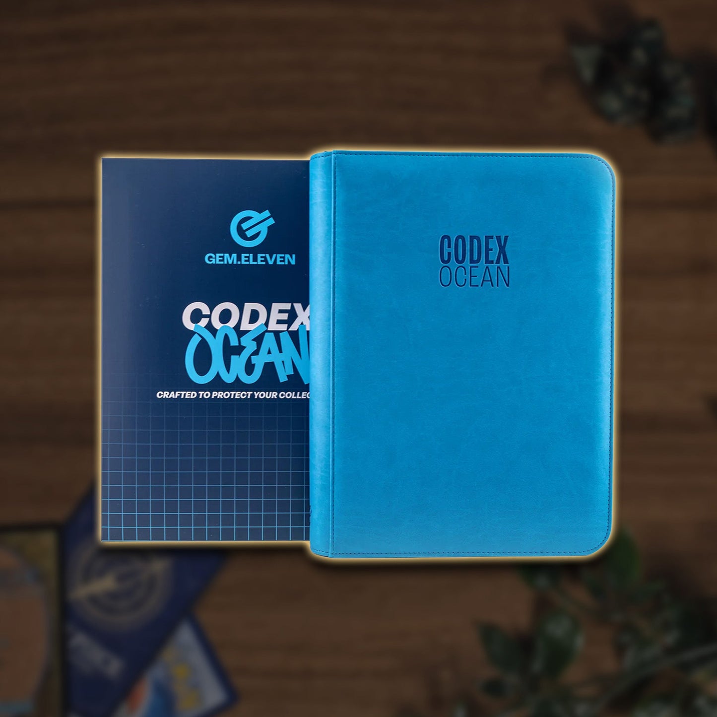 GEM.ELEVEN Codex 9 Pocket Zip Binder für 360 Karten - Colorway Ocean