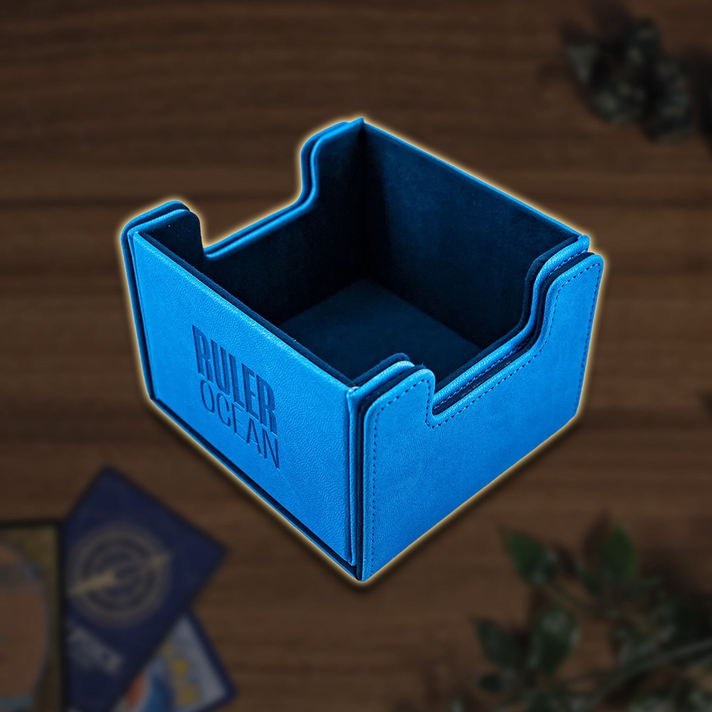 GEM.ELEVEN Ruler Deck Box für 100+ Karten - Colorway Ocean Detailansicht