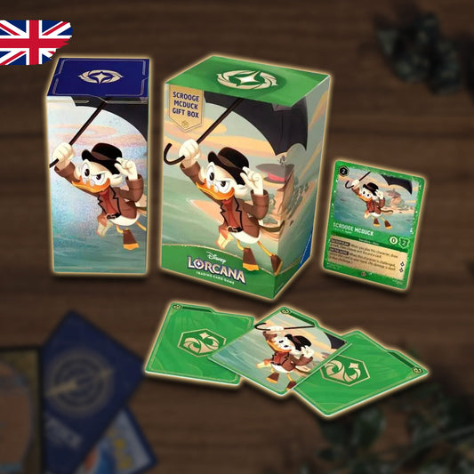 Disney Lorcana Scrooge McDuck Gift Box Inhalt