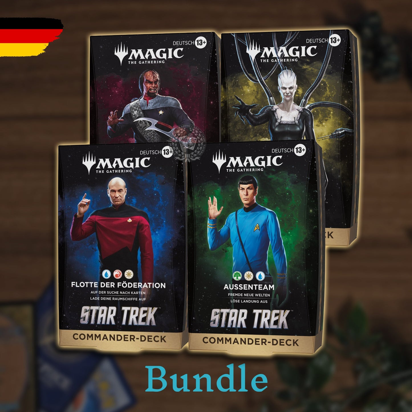 Magic: The Gathering - Star Trek - Commander Deck Bundle alle 4 Decks (DE)