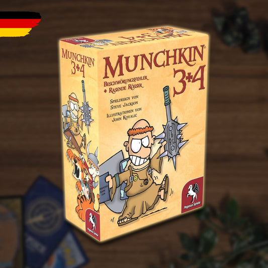 Munchkin 3 plus 4 - Erweiterung Beschwörungsfehler & Rasende Rösser