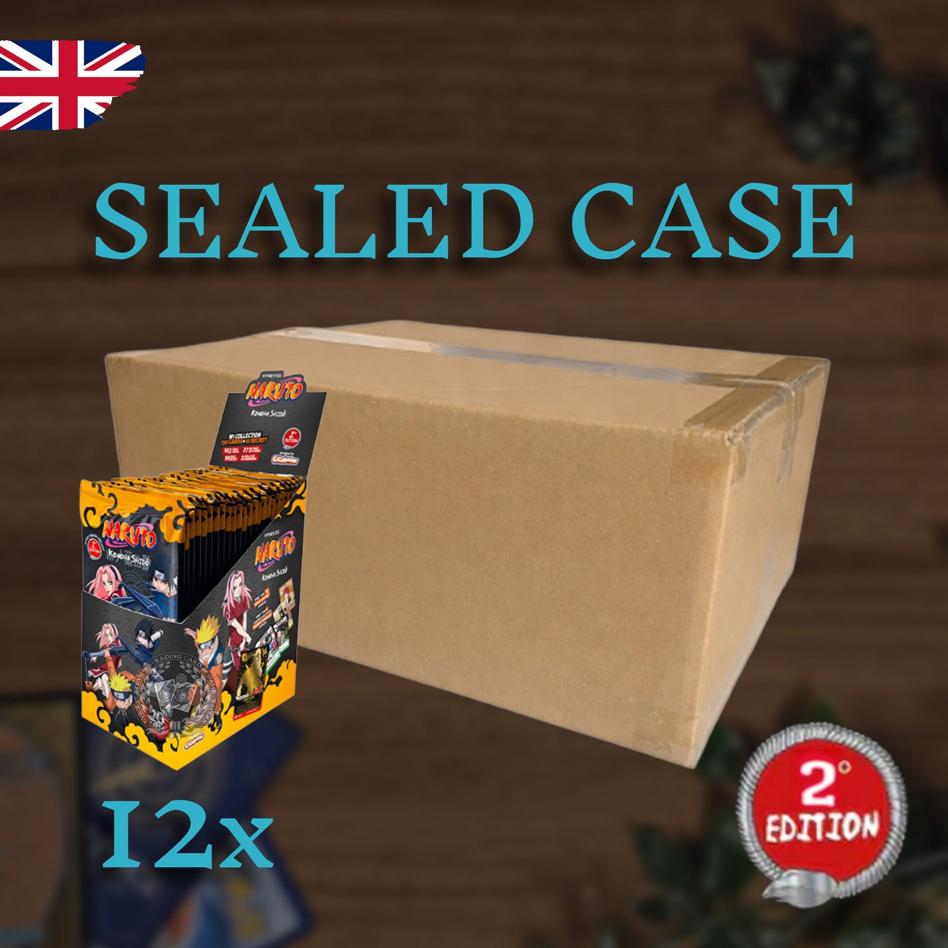 Naruto TCG - Konoha Shido First Set 12x Booster Display Sealed Case 2. Edition
