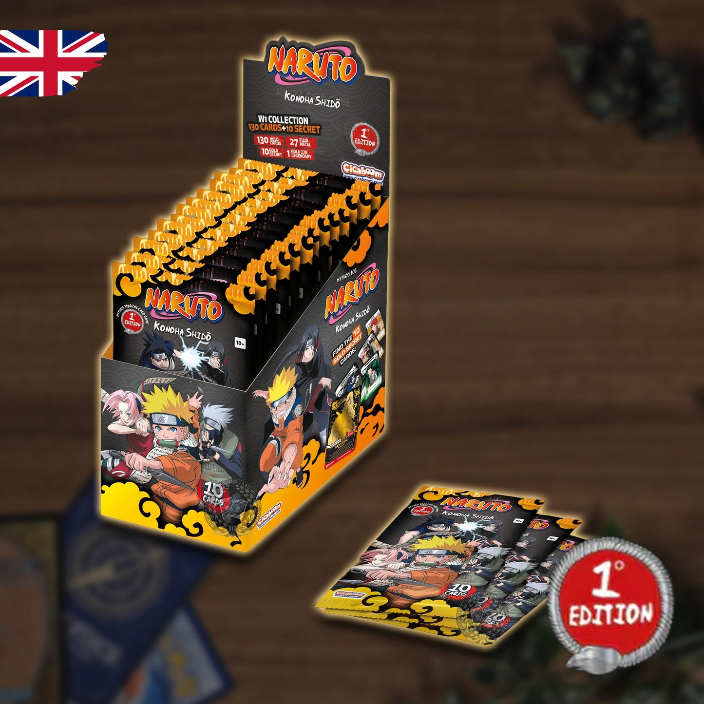 Naruto TCG - Konoha Shido First Set Booster Display