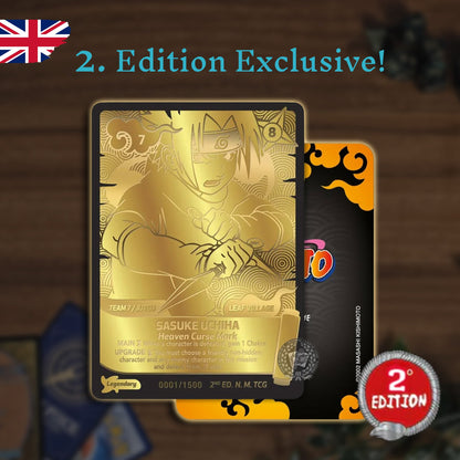 Naruto TCG - Konoha Shido 2. Edition Exclusive Gold Card - Sasuke Uchiha