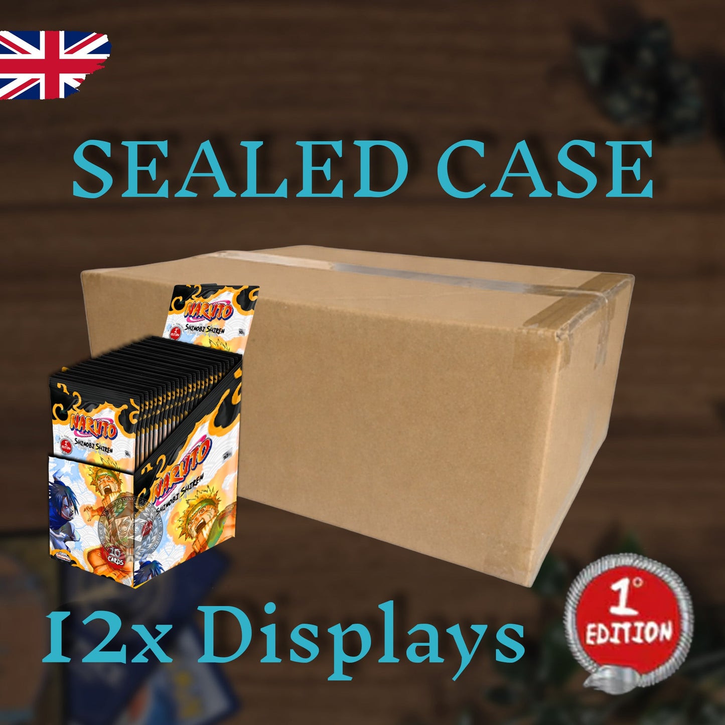 Naruto TCG - Shinobi Shiren 12x Booster Display Sealed Case 1. Edition