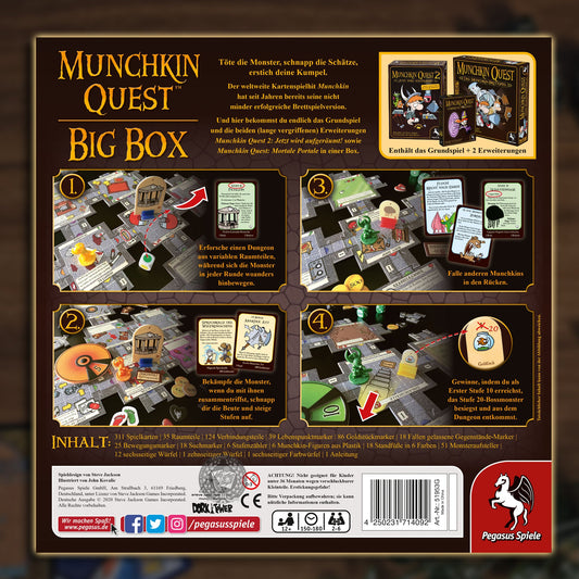 Munchkin Quest - Big Box Inhalt