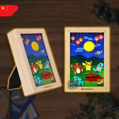 Pokémon - 2025 Mid-Autumn Festival Exclusive Gift Box Leucht-Bild-Rahmen