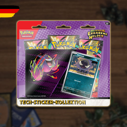 Pokémon Erhabene Helden Tech-Sticker Kollektion Nebulak