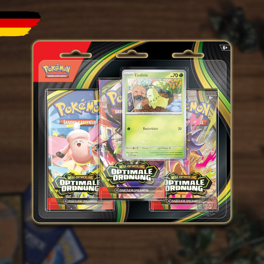 Pokémon Optimale Ordnung 3-Pack Blister - Endivie