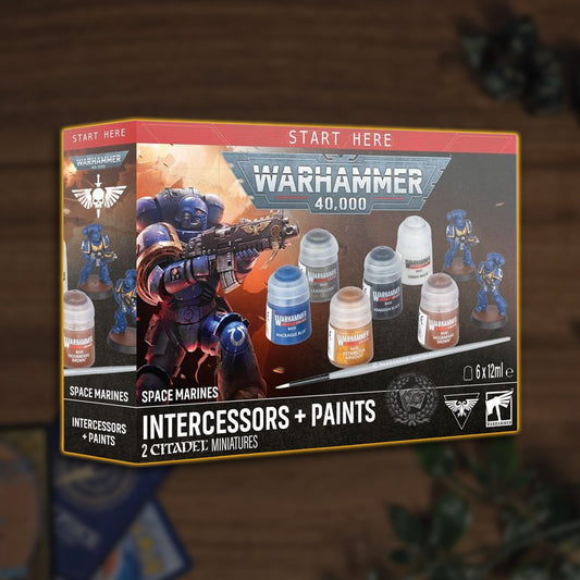 Space Marines: Intercessors + Paints Set