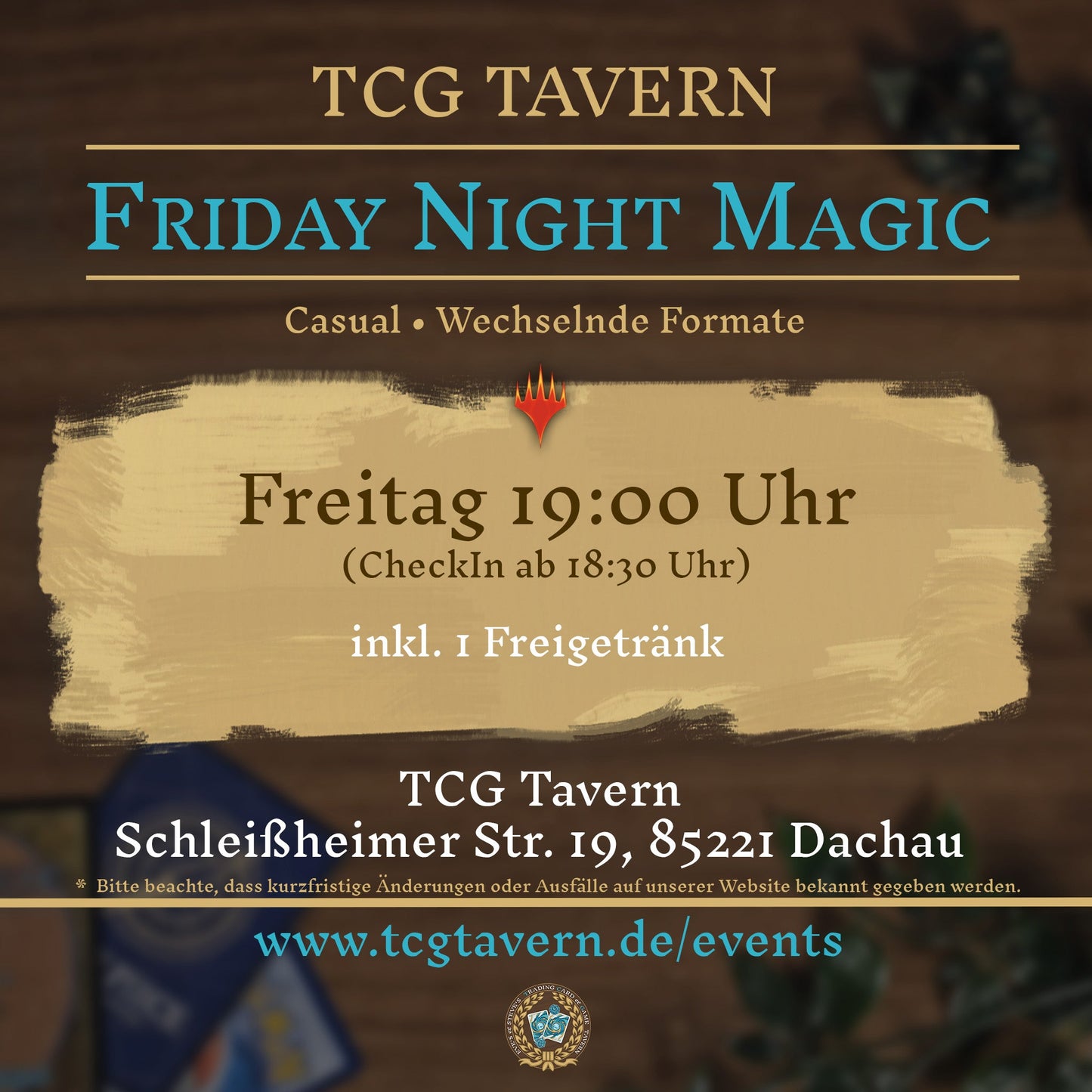 TCG Tavern Dachau Friday Night Magic 19 Uhr
