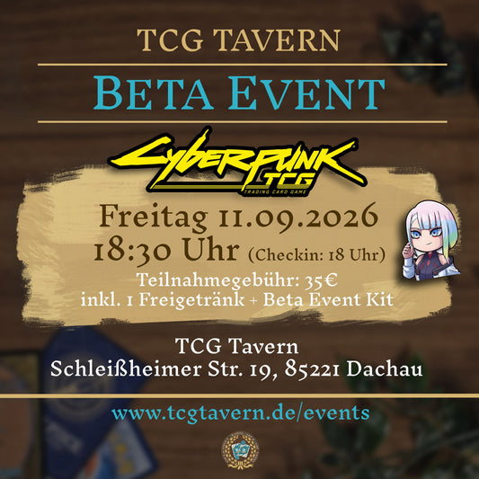 TCG Tavern Dachau Cyberpunk TCG Beta Event 2026-09-11