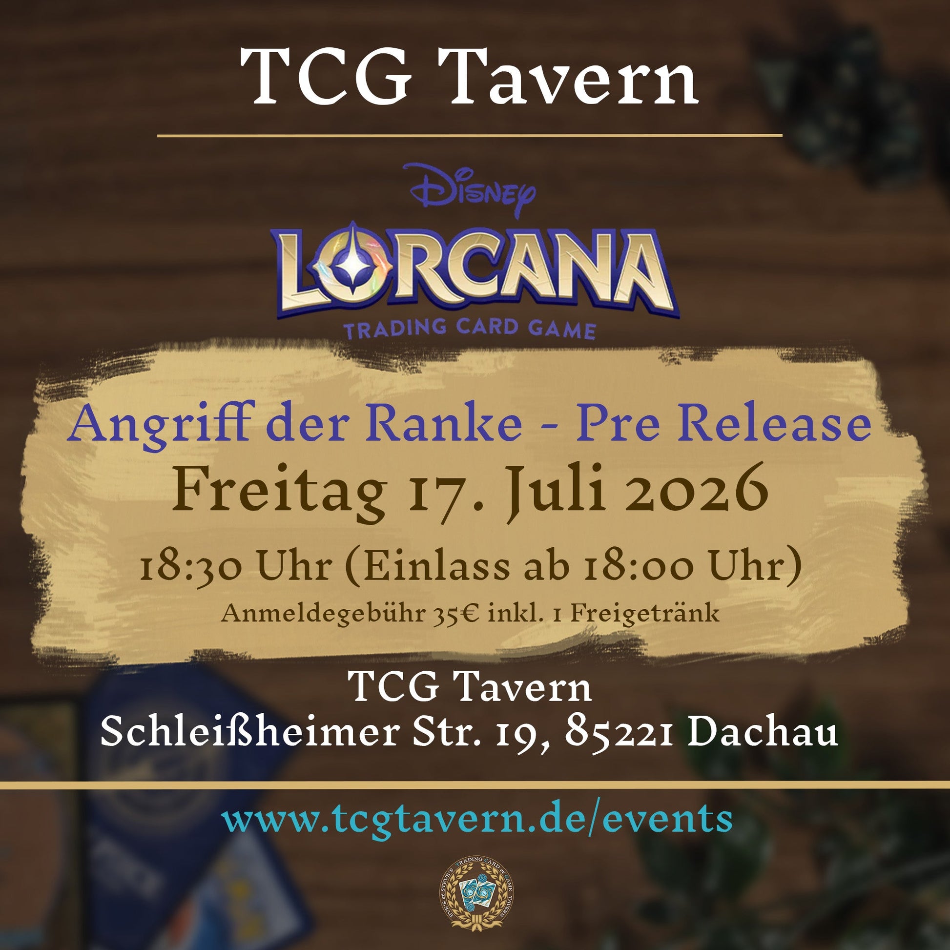 TCG Tavern Dachau Lorcana TCG "Angriff der Ranke" Prerelease 2026-07-17