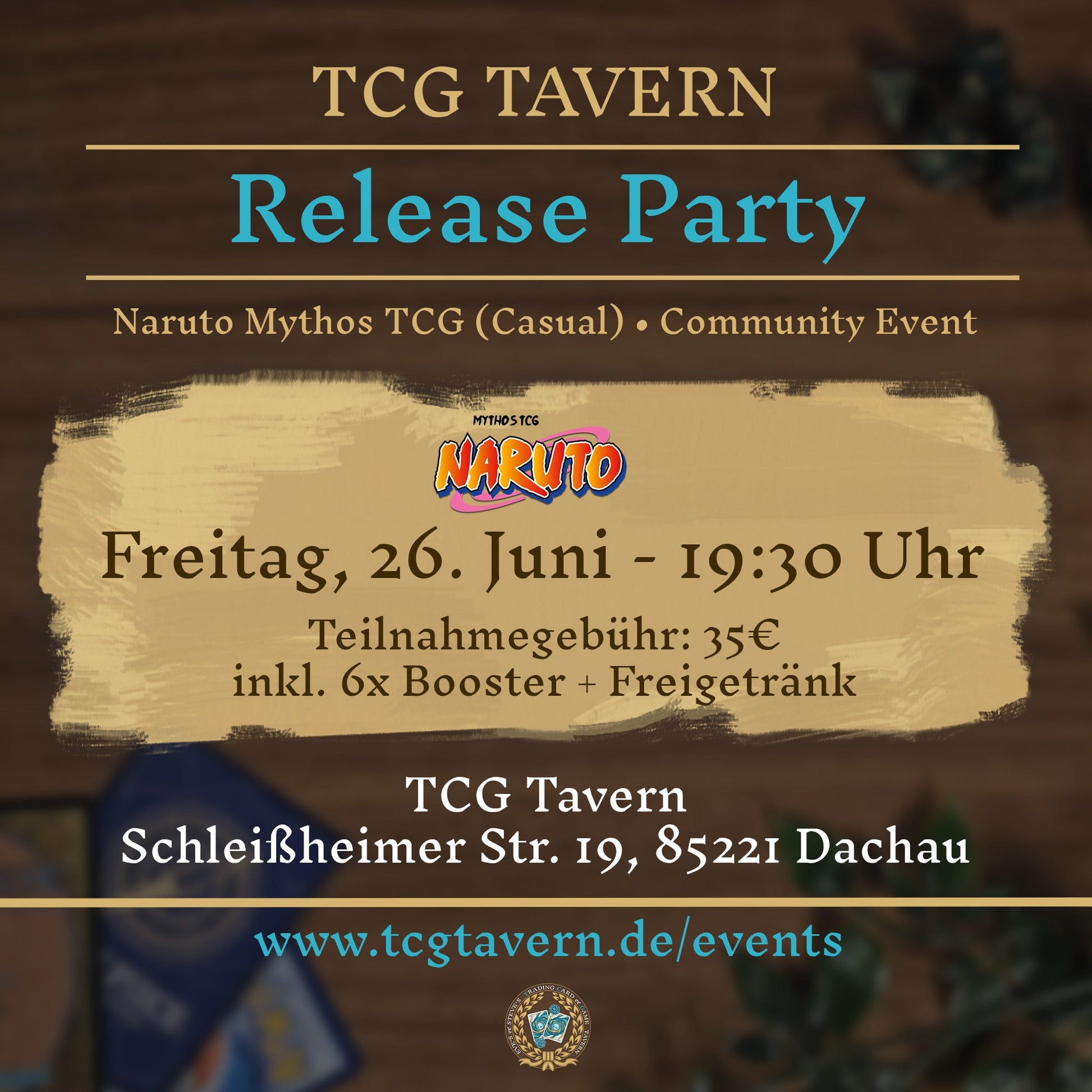 TCG Tavern Dachau Naruto Mythos TCG Konoha Shido 2. Edition Release Party 2026-06-26