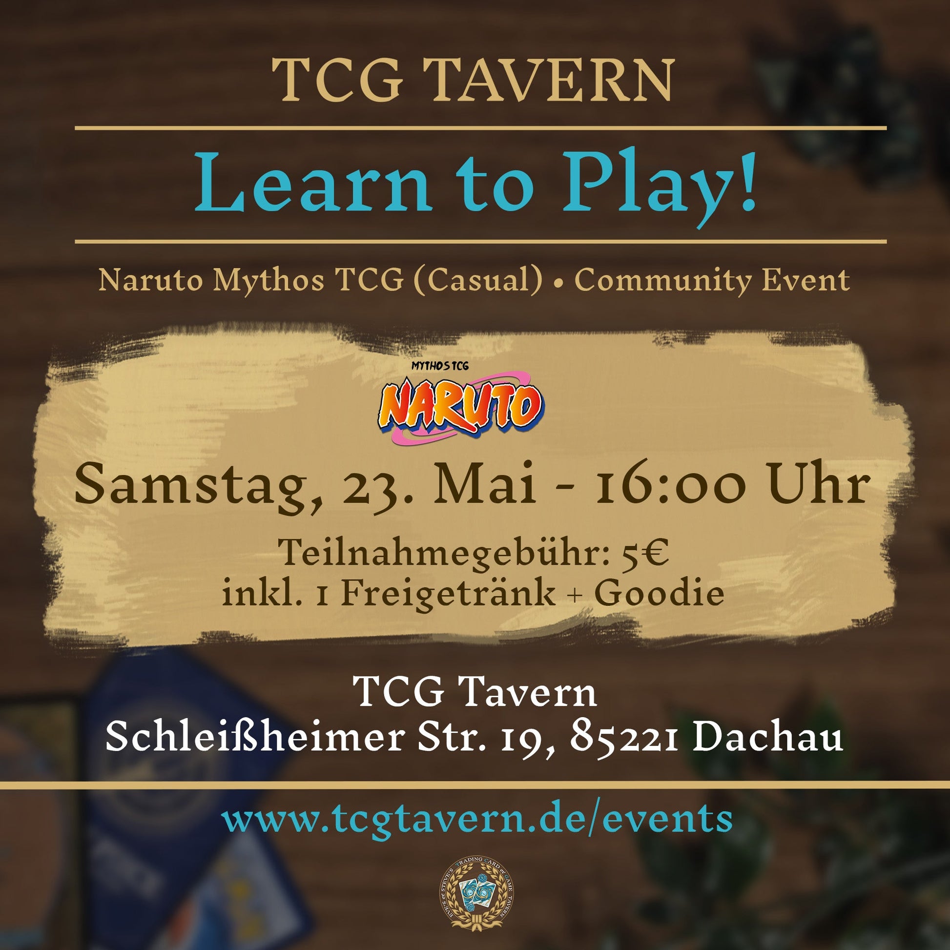 TCG Tavern Dachau Naruto Mythos TCG Learn to Play! 23.05.2026