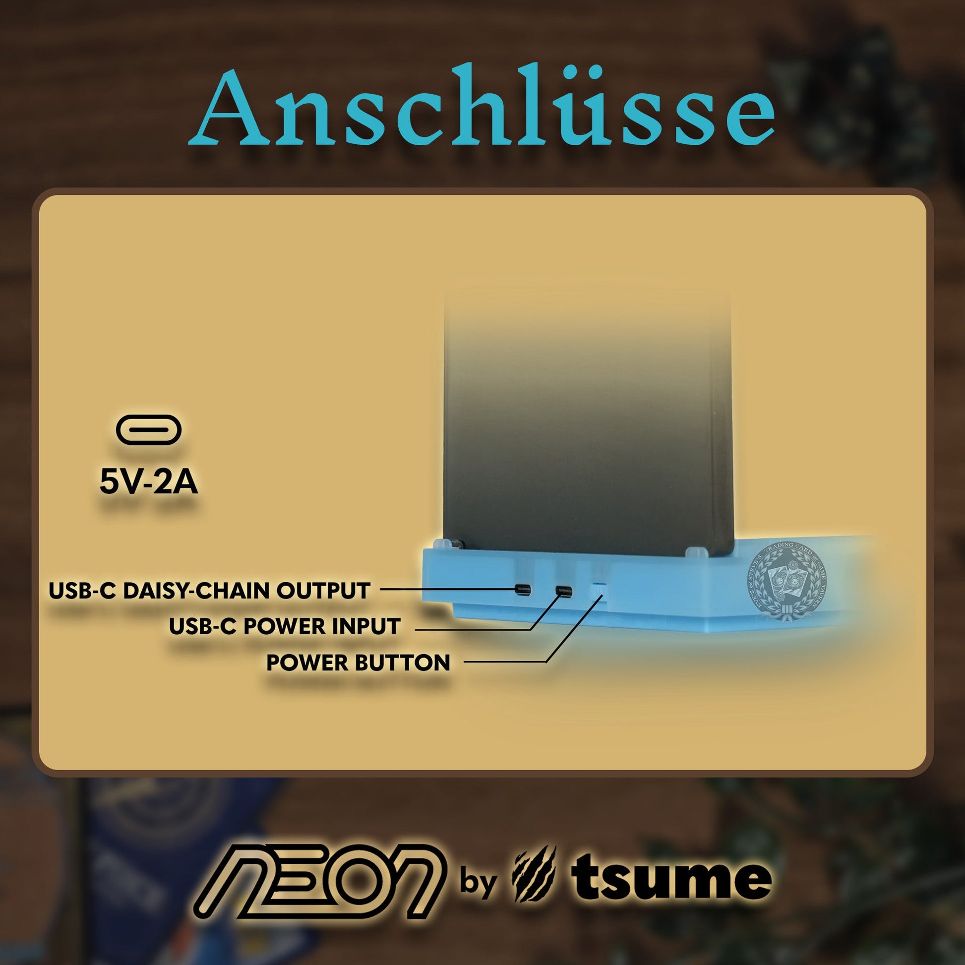 NEON by Tsume Art Strom-USB Anschlussschema
