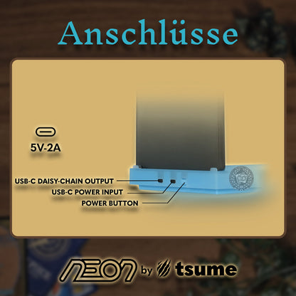 NEON by Tsume Art Strom-USB Anschlussschema
