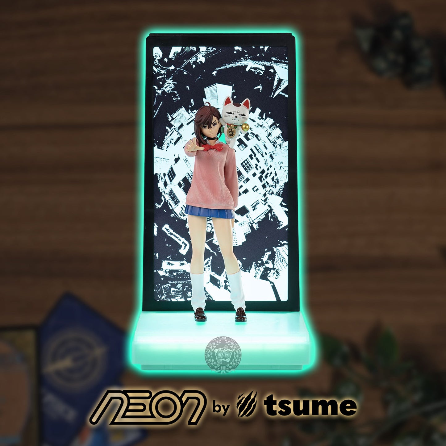 NEON by Tsume Art DanDaDan Momo Figur mit LED Beleuchtung