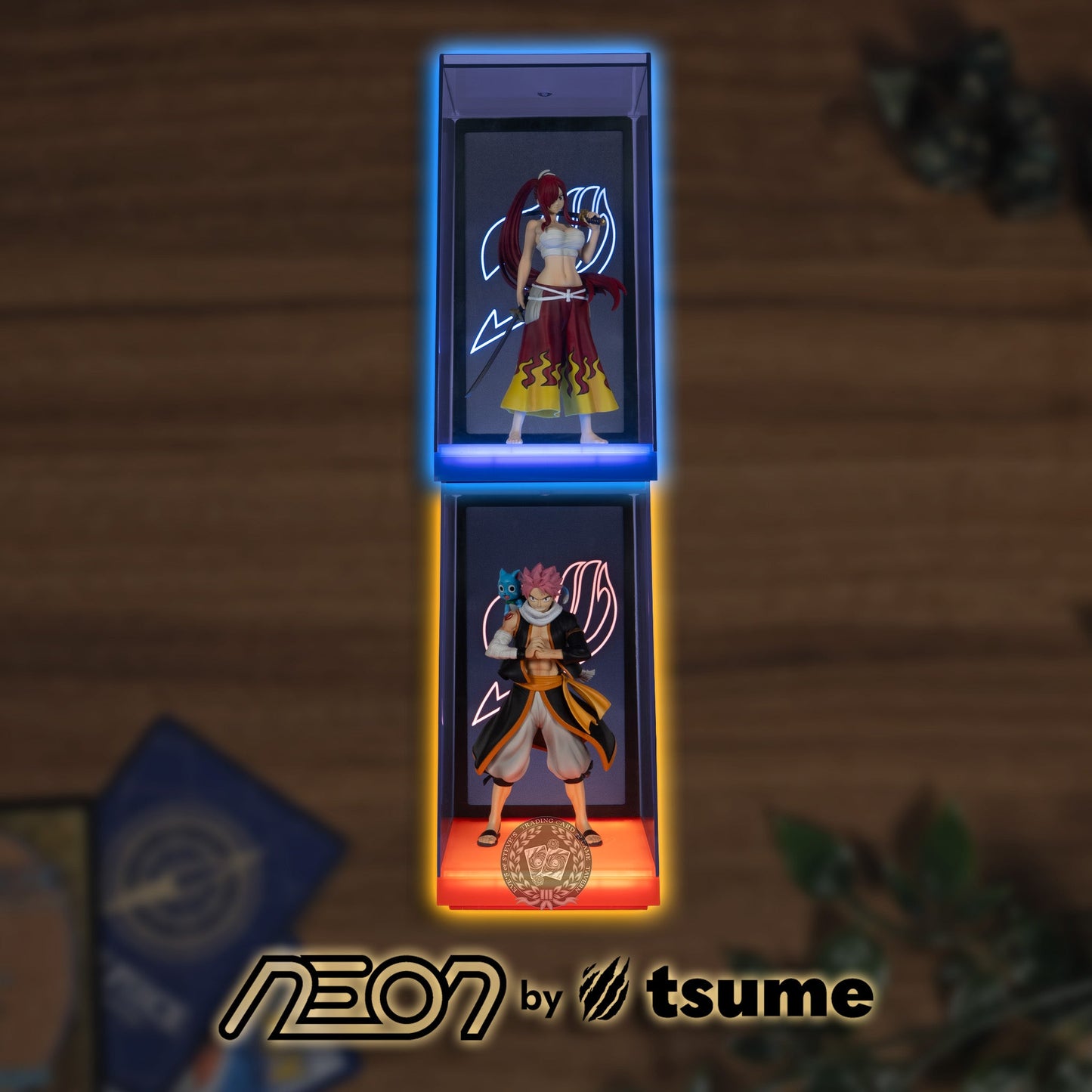 NEON by Tsume Art Fairy Tail Natsu & Erza Stacked