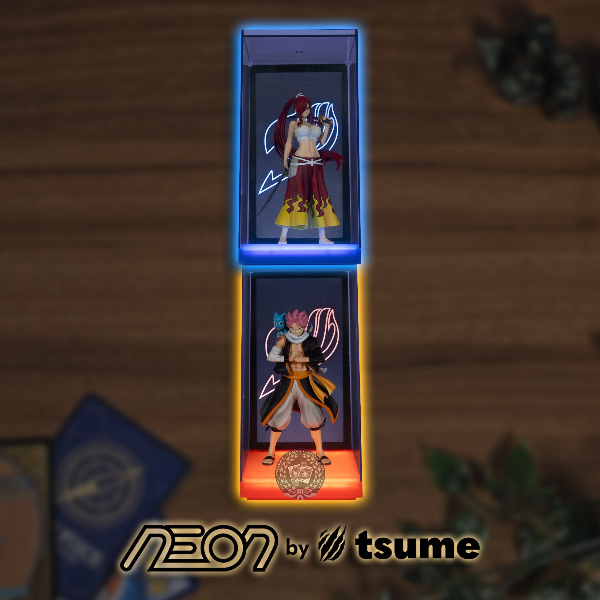 NEON by Tsume Art Fairy Tail Natsu & Erza Stacked