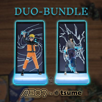 NEON by Tsume Art Naruto & Sasuke Figur Bundle mit LED Beleuchtung