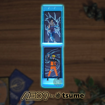 NEON by Tsume Art Naruto Uzumaki & Sasuke Uchiha Stacked