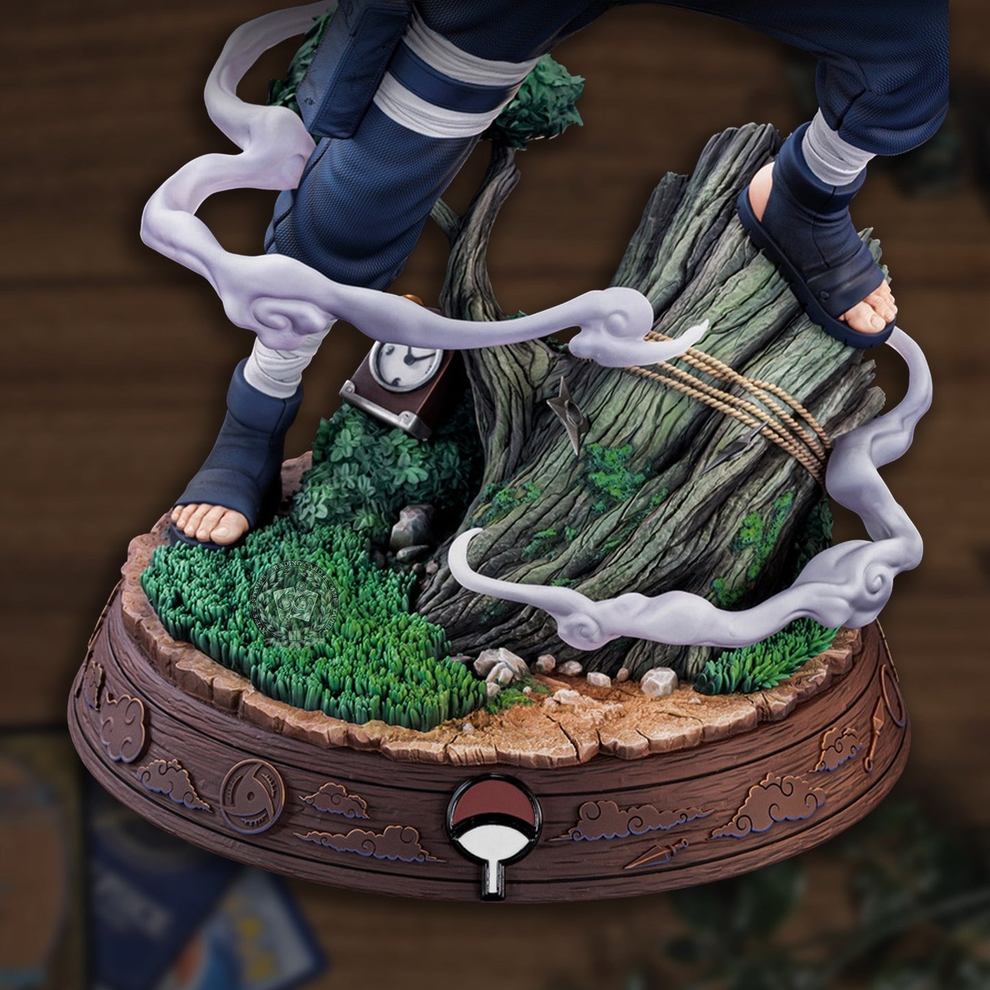 Kakashi Naruto Premium Resin Statue Tsume Art BIJUtsu Detailansicht Sockel